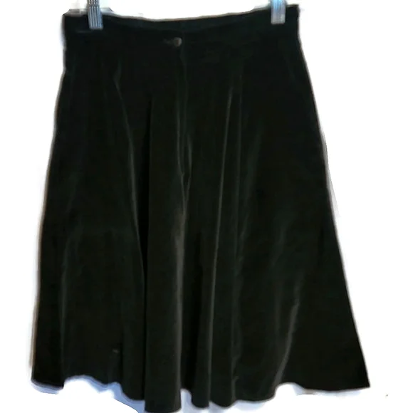 VTG Miller Stockman Western Living Black Velvety Hi-Lo Circle Skirt Equestrian - Picture 8 of 11
